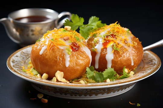 Raj Kachori - popular Indian chaat