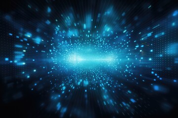 Abstract futuristic technology big data transfer or connecting. Generative AI