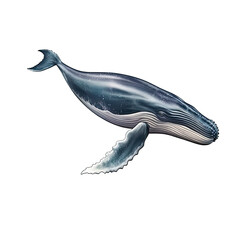 Whale, Isolated On Transparent, PNG