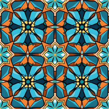 Seamless pattern Morocco style