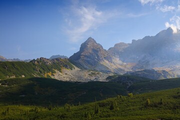 Koscielec mountain in Tatra mountains, Poland