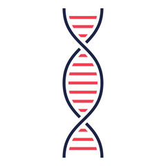 Dna icon on white background