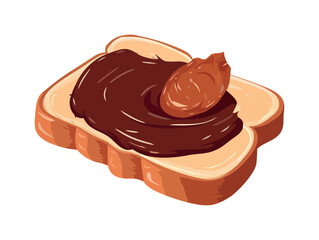 Freshly baked chocolate bread icon