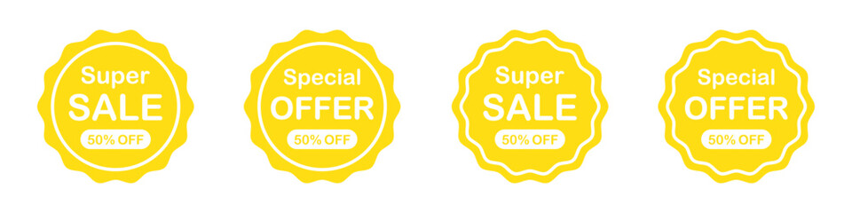 sale label icon. Promotion product label icon, vector illustration