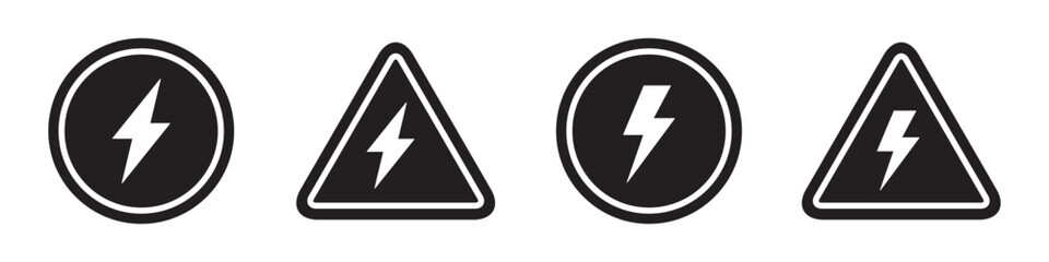 Electric icon. Flash light icon, vector illustration