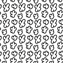 Hand drawn seamless pattern abstract shape design of texture background illustration