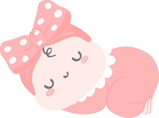 Cute baby girl shower, newborn hand painting