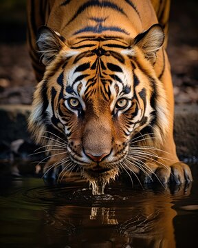 Tiger in water