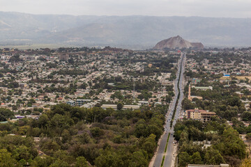 Aerial view of Hawassa city, Ethiopia