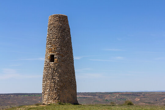 Islamic watchtower of Ti&ntilde;&oacute;n (10th-11th centuries). Rello, Soria, Spain.