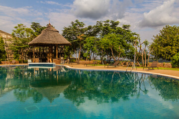 Swimming pool in a lodge near Arba Minch, Ethiopia