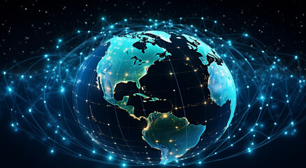 Fototapeta premium earth globe with space for your text