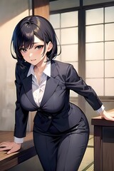 Woman In A Japanese Restaurant