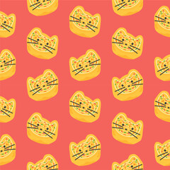 Tamagoyaki - the Japanese rolled omelet.Egg roll. Vector illustration