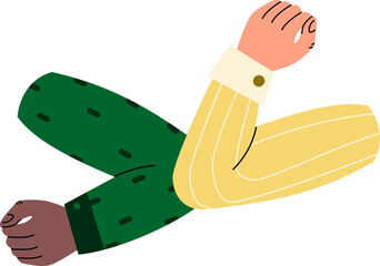 Elbow Bump Illustration