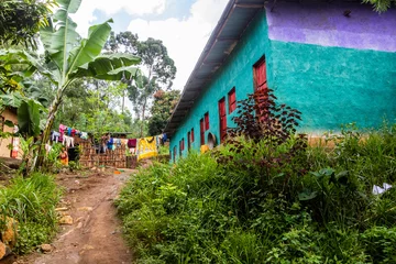 Foto op Canvas Local house in Jinka, Ethiopia © Matyas Rehak
