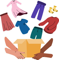 Clothes Donation Illustration