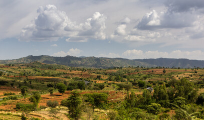View of Konso landscape, Ethiopia