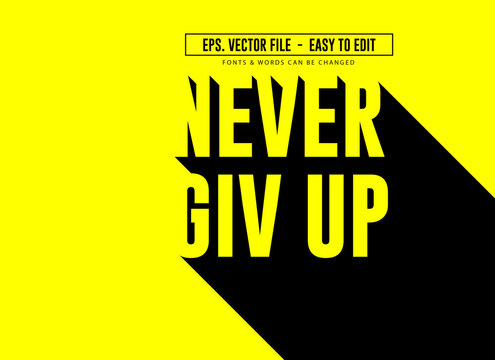 Vector text effect editable shadow font and text can be changed modern trending text effects