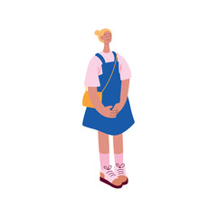Street Fashion Flat Characters Illustrations