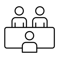 Meeting and connection icon