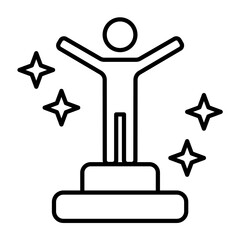 Goal and celebration icon