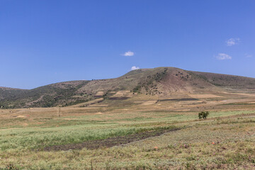 View of a landscape of southern Ethiopia