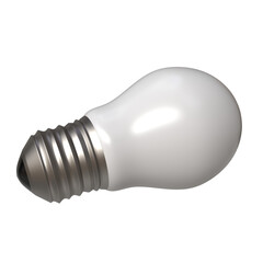 3D White Bulb Realistic Rendering - Illuminating Precision