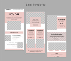 Email marketing newsletter template for fashion promotion business