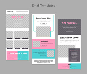 Email marketing newsletter template for fashion promotion business