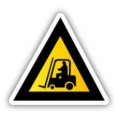 panneau danger transpalette