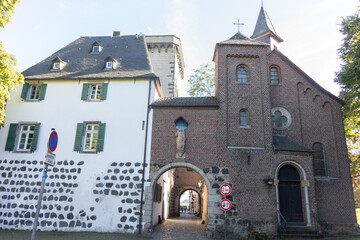 City gate with customs house