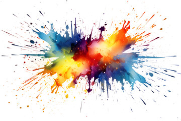 Fototapeta na wymiar abstract colorful watercolor splash