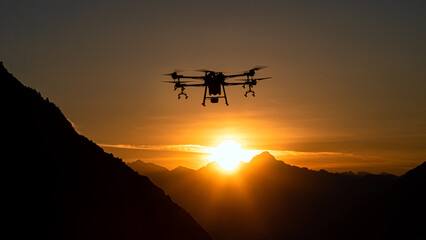 Spraying drone sun