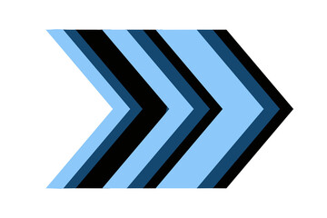 Right arrow blue icon