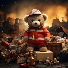 firefighter bear