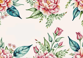 Fototapeten Graceful Greetings: Create Beautiful Cards with Floral Charm © Eliane