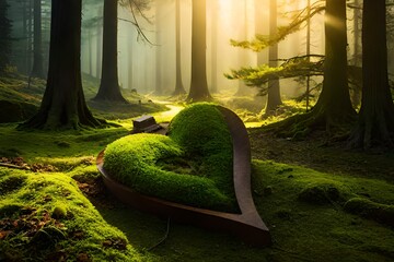 garden in the morning