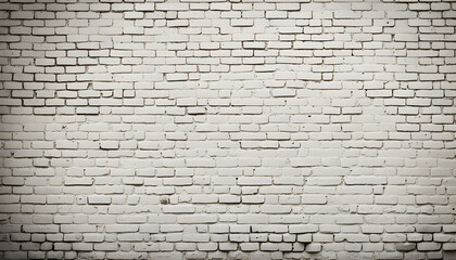 White brick wall texture and background design.
