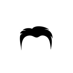 hairstyle silhouette. vector design illustration