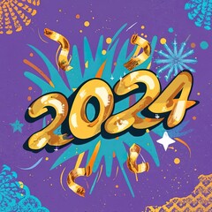 2024 happy new year with Generative AI.
