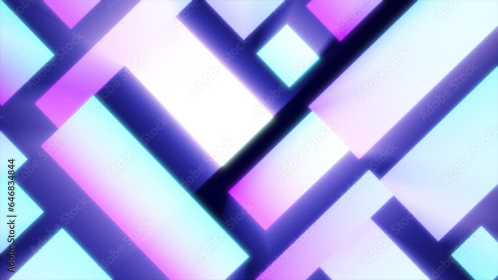 Poster purple patterns futuristic energy glowing from rectangles and squares background