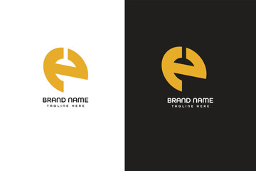E letter modern logo 