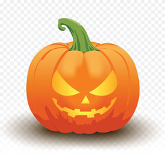 halloween pumpkin with transparent background