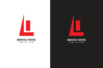 L letter modern logo 