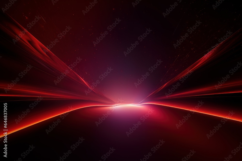 Canvas Prints space and glowing red nebula background. ai generated.
