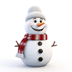 Cheerful snowman