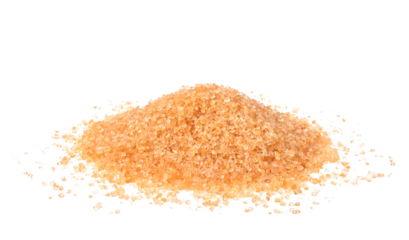 Brown sugar on transparent png