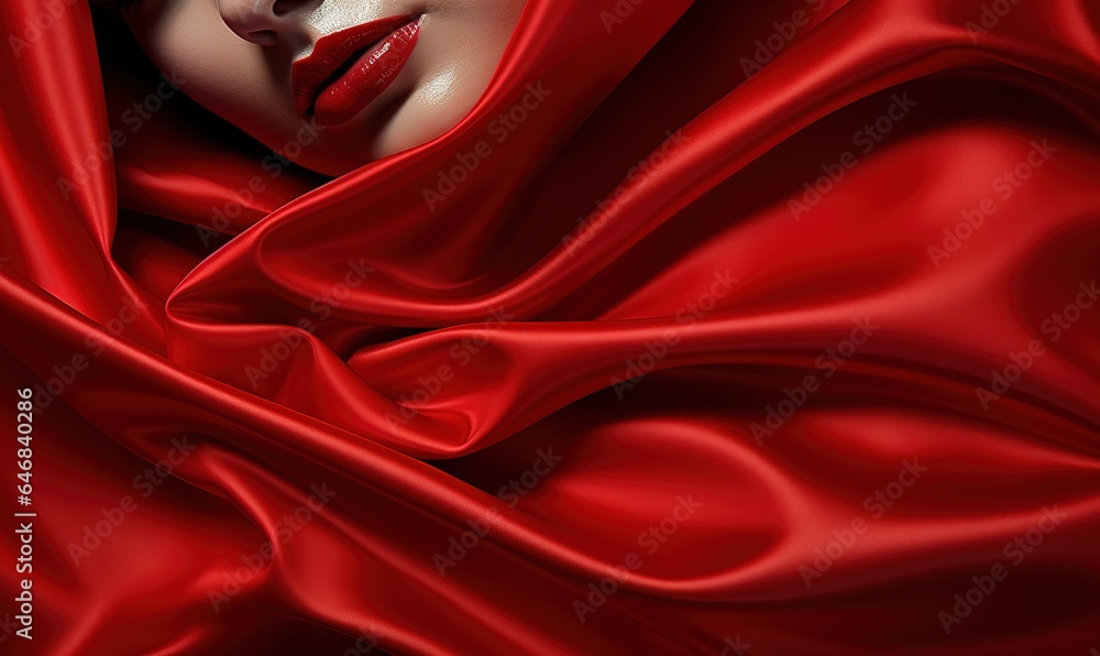 Poster dynamic red with colorful gradient background