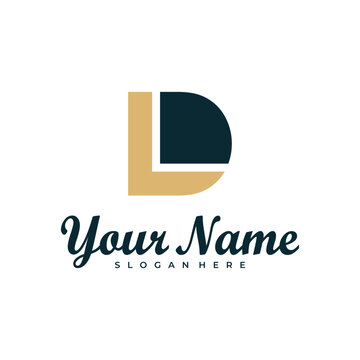 Letter LD logo design vector. Luxury LD logo design template concept